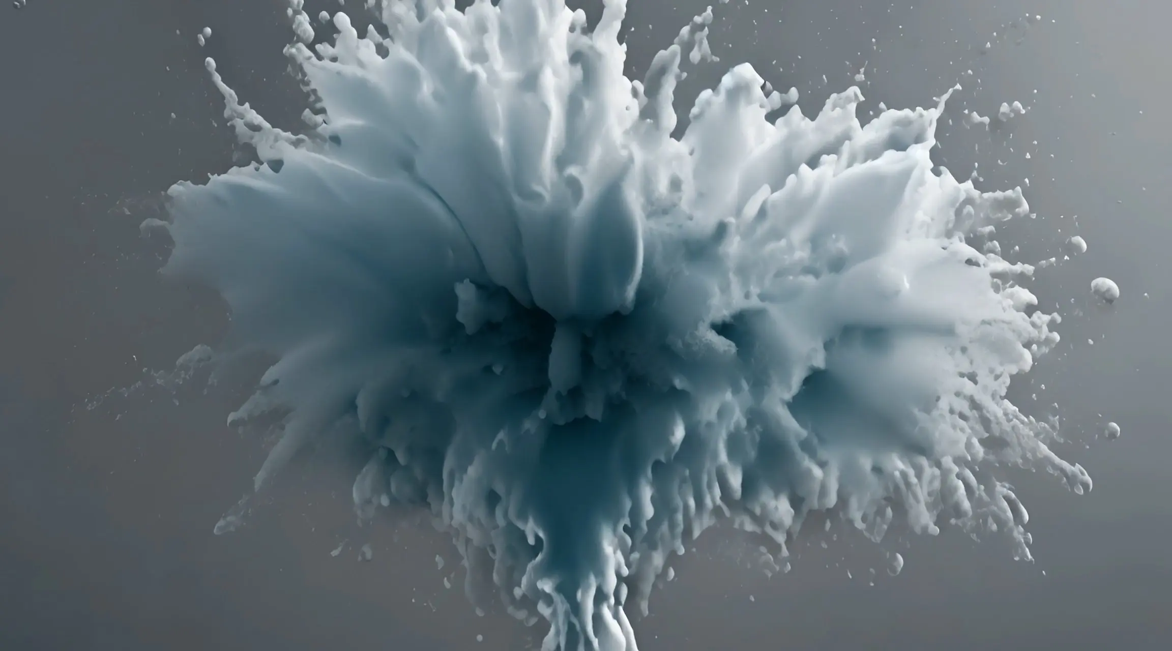 Arctic Explosion Cerulean Burst in Slow Motion Stock Footage